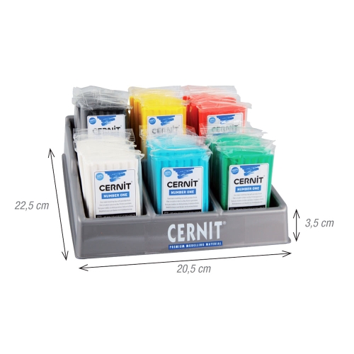 Tühi plastmassist müügialus Cernit