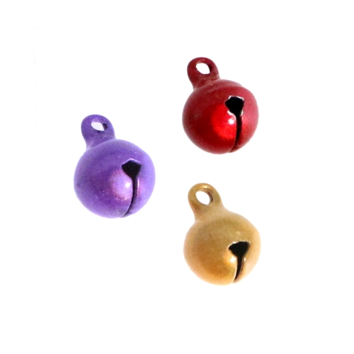 Värviline, helklev, metallist kuljus, 11 x 8mm