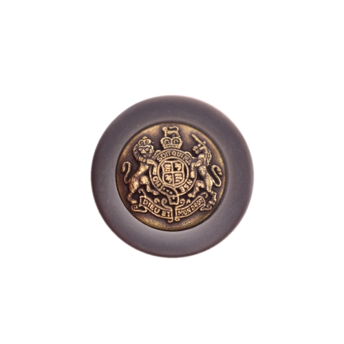 Reljeefse vapimustriga, kannaga metallnööp 23mm/36L
