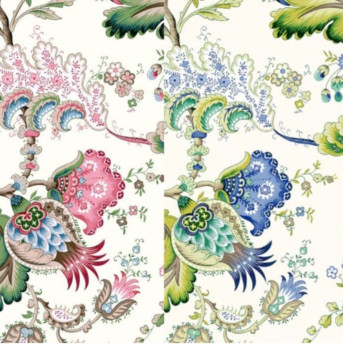 Dekoratiivkangas prinditud pärsiapärase mustriga Thevenon Art.6571/14416