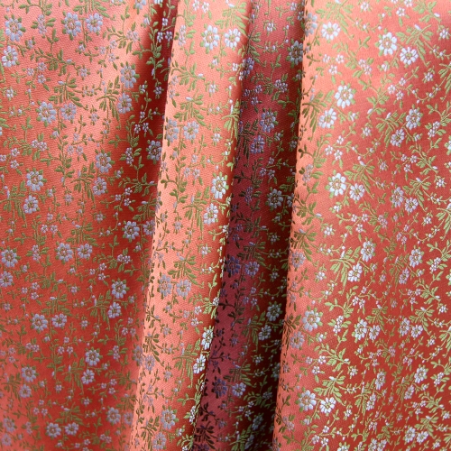 Sissekootud mustriga (jacquard) elegantne kunstsiidist kangas 620260
