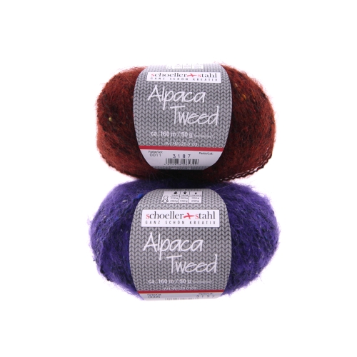 Siidi ja alpakavilla sisaldusega lõng Alpaca Tweed firmalt Schoeller