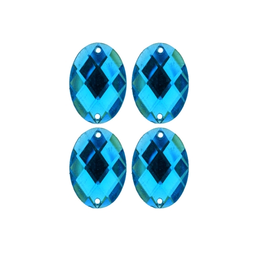 Tahulised ovaalsed plastikust dekoratiivkivid, 25 × 18 mm, 4 tk