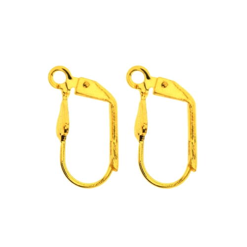 Earring Ear Wires, Lever Back;, 16 x 9mm