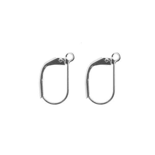 Earring Ear Wires, Lever Back;, 16 x 9mm