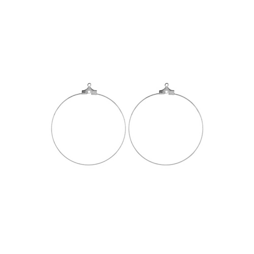 Round Loop Earring Ear Wire;, 30 x 0,7mm