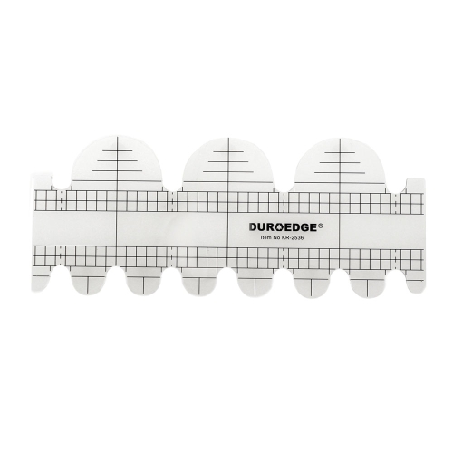 Šabloon-joonlaud vabakäe-teppimiseks, 10,5 cm × 25 cm, Duroedge KR-2536