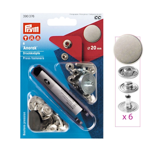 Trukid pehmema s-vedruga, ø20 mm, Prym Anorak