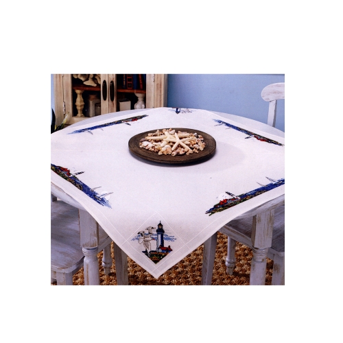 Majakatega tikkimiskomplekt-laudlina seeriast Vienna, Duftin Art.19-620, 90cm x 90cm