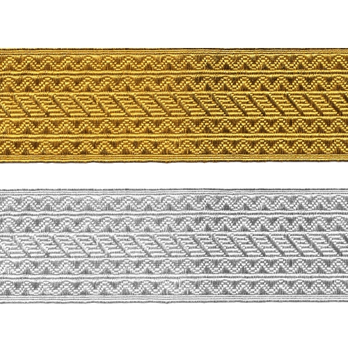 Sissekootud mustriga metallikpael 6,2 - 6,5 cm
