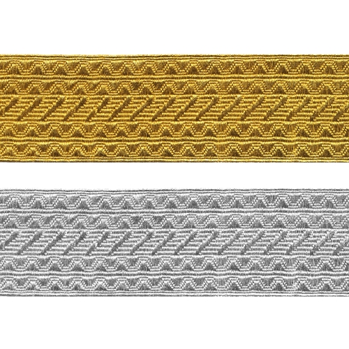 Sissekootud mustriga metallikpael 5,2 - 5,5 cm