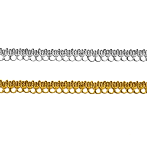 Dekoratiivpael metallikniidist, 1 cm, 8279
