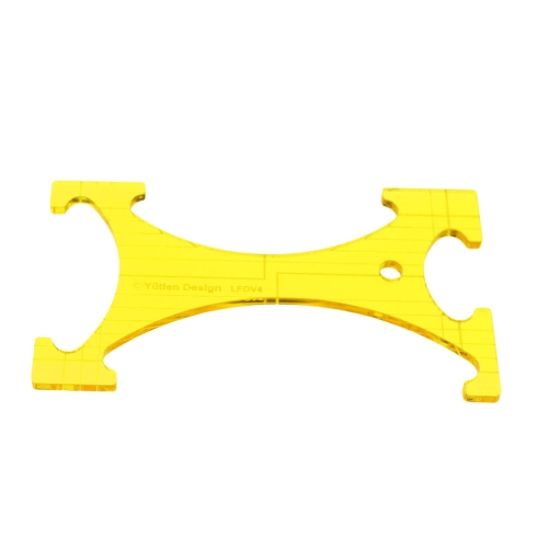 Šabloon-joonlaud vabakäe-teppimiseks, 17,8 cm × 10,2 cm Yütien Design LFOV4