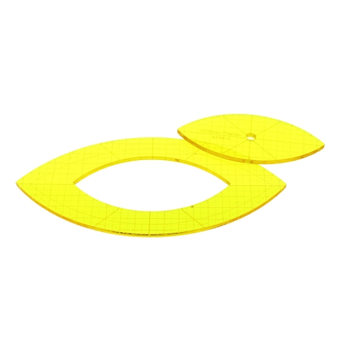 Šabloon-joonlauad vabakäe-teppimiseks, 2 tk, max 24 cm × 11,5 cm Yütien Design NARC-A