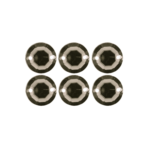 Tahulised plastikust ümarad dekoratiivkivid, 12 mm, 6 tk pakis