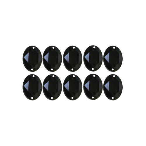 Ovaalsed plastikust dekoratiivkivid, 8 × 6 mm