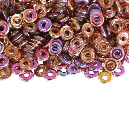 Rõngakujuline klaashelmes, metallilaadne (Preciosa) 4x1mm 