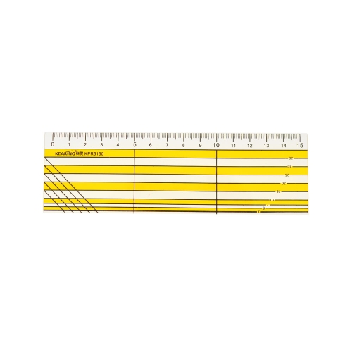 Läbipaistev joonlaud, 5 cm x 15 cm, Kearing KPR5150
