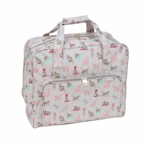 Suurem kandekott õmblusmasinatele Cats, matt PVC-materjal, (d/w/h): 20 x 43 x 37 cm, Hobby Gift MR4660.494
