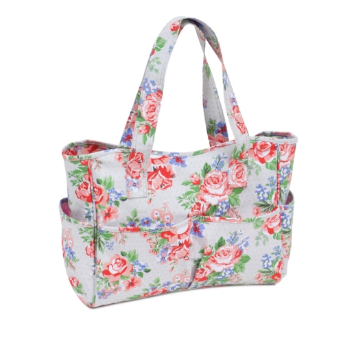 Käekott, nn käsitöötarvikute kott, Rose (Matt PVC), (d/w/h): 11 x 34 x 28 cm, Hobby Gift MRB-443