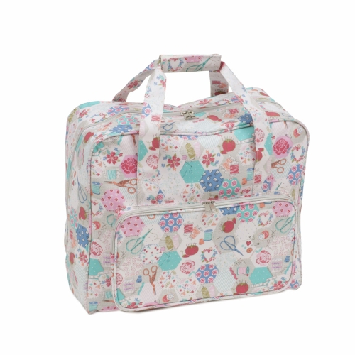 Suurem kandekott, õmblusmasina kott, Notions, matt PVC-materjal, (d/w/h): 20 x 43 x 37 cm, Hobby Gift MR4660-440