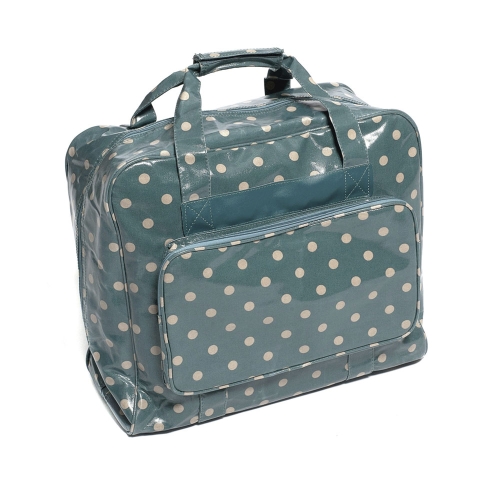 Suurem kandekott, õmblusmasina kott, Blue Spot (PVC), (d/w/h): 20 x 43 x 37 cm, Hobby Gift MRB.004