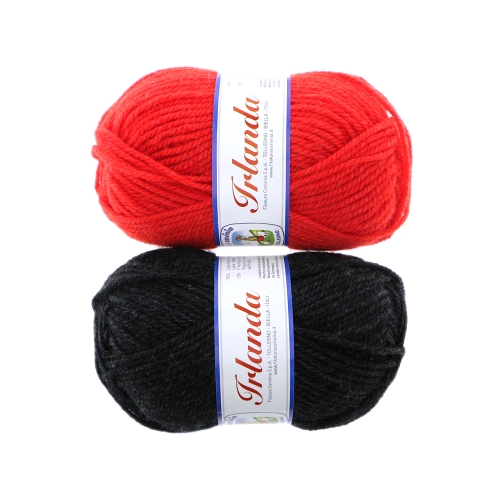 Pehme 90%-lise villasisaldusega lõng Irlanda, Filatura Cervinia (Itaalia), 50 g = 100 m 
