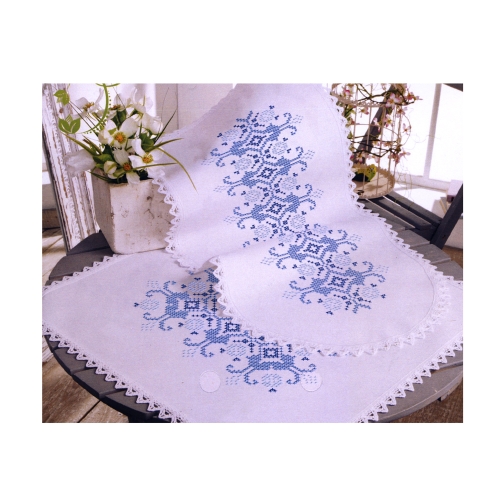Helesinise mustriga linik seeriast My Little Vintage, Duftin Art.10-836, 51cm x 51cm