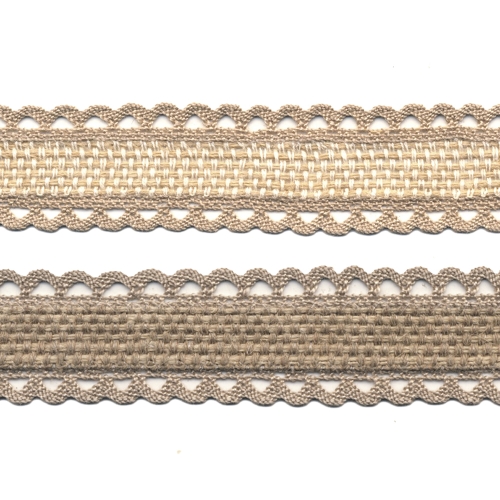  Poolpuuvillane pael pitsiga T160 laiusega 2,5 cm