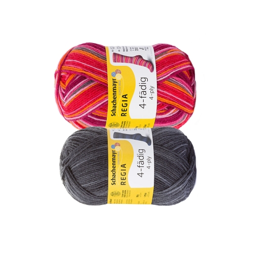 Mitmevärviline sokilõng Regia 4-fädig, 50g, Schachenmayr, 50 g = u. 210 m 