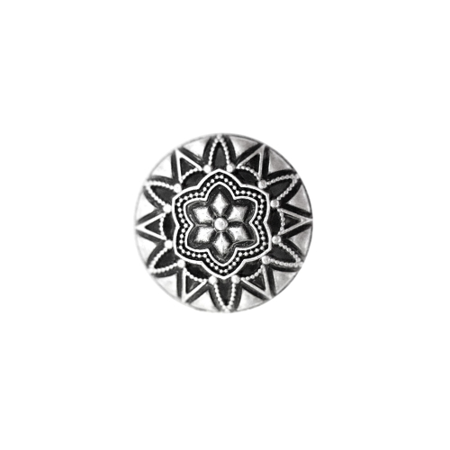 Kumer metallnööp reljeefse ornamendimustriga 20mm/30L