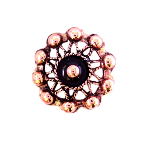 Metallnööp reljeefse pitsimustriga 25mm/40L