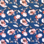 Lillemustriga, puuvillane lükraga trikookangas, 160cm, 7293