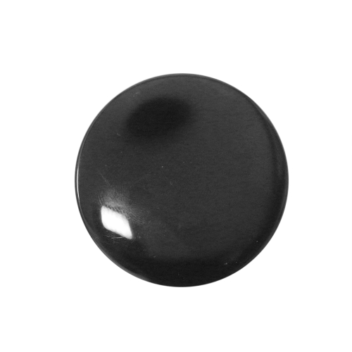 Kergelt kumera pinnaga, ümar plastikust, metallist kannaga nööp ø45 mm