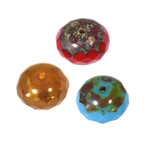 Klaashelmed, tahulised rondellid 17x10mm