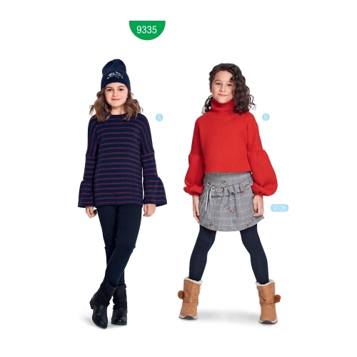 Lõige lapsele pikkusega 128 cm - 158 cm, Burda Style Nr. 9335