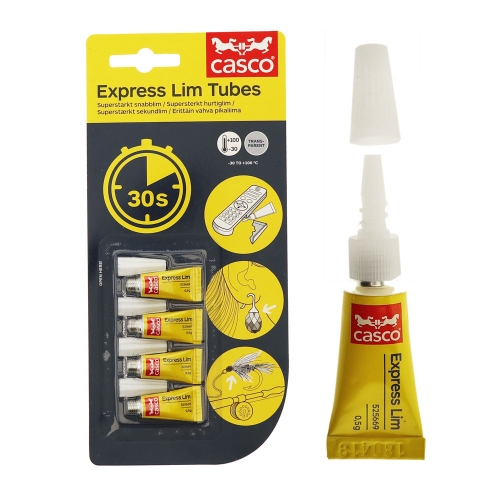 Kiirliimi pisituubid Super Glue Express Lim Tubes 4tk хx0,5g, Casco, Sika (Rootsi) 525669
