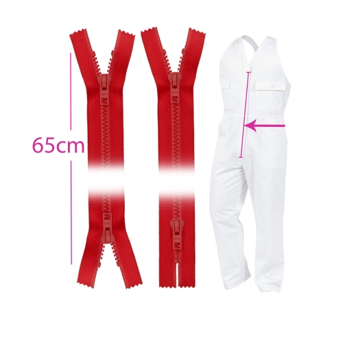 Alt kinnised 2 kelguga plast-hammaslukud, traktorlukk Coats Opti, 6mm, 65cm