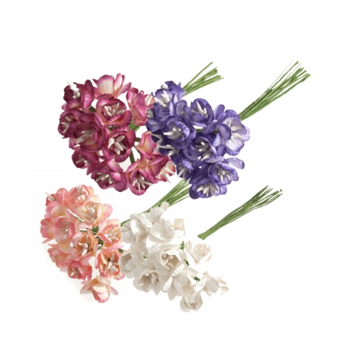 Paberlillede kimp, 12 tk, õis ø2cm, Bridal