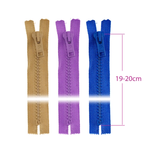 Alt kinnised plast-hammaslukud, traktorlukud, 8 mm, 19 - 20 cm, Coats Opti