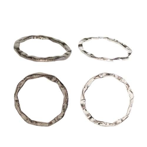 Hammered metal o-ring ø25-26 mm