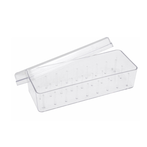 Plastmassist läbipaistev säilituskarp 27 niidirullile, 19.5 x 7.5 x 6 cm, Milward 2511421