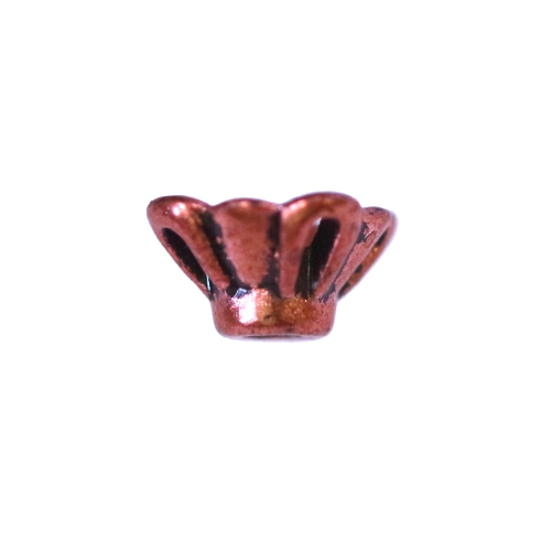 Lillekujuline, ehtekübar/plastpärl, CCB plastik, 7x5mm