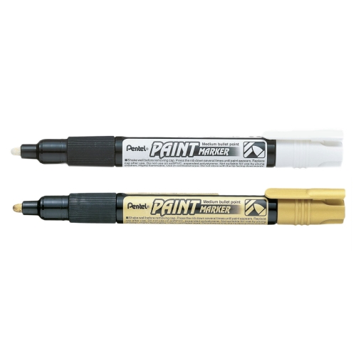 Püsijäljega ehk permanentmarker, metallikvärv, ümar ots 2 mm, Pentel Paint MMP20