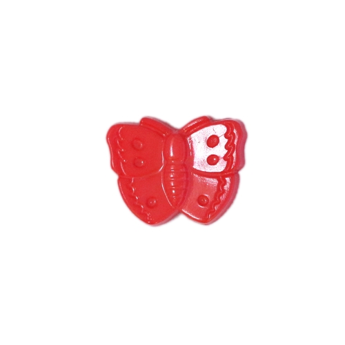 Liblikakujuline kannaga plastiknööp, 14x10mm/22L