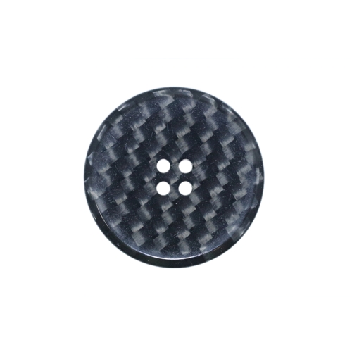 Fiiberoptilise ruudumustriga, nelja auguga plastiknööp 30mm/48L