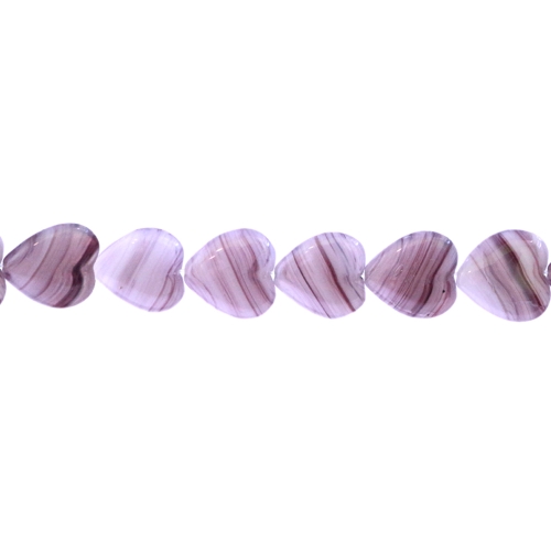 Südamekujuline lapik 8mm klaashelmes 