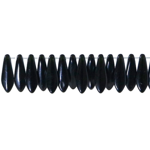 Riisikujuline riputis ülalt läbistatud auguga klaashelmes 15x5mm (Preciosa)