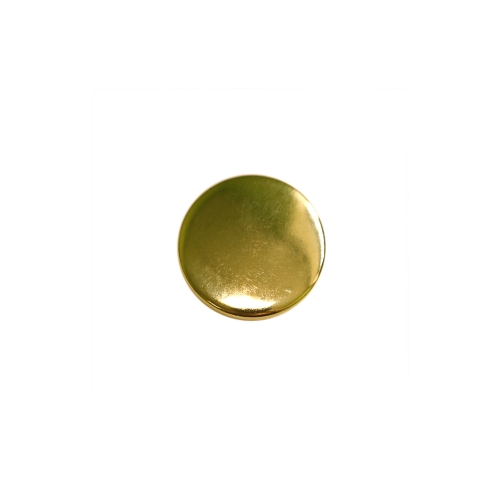 Ümar, kergelt kumerate servadega, lameda pinnaga, kannaga metallnööp, 12mm/20L