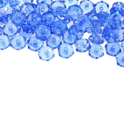 Lapik ümmargune tahuline kristall 6,5 x 3mm